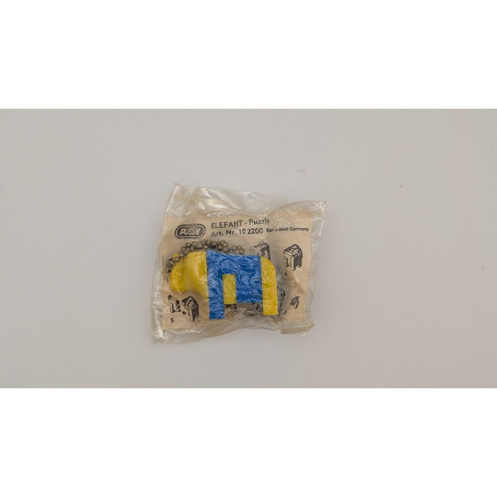 Vintage ELEFANT Puzzle Keychain – Art. Nr. 102200 – Made in West Germany– Rare